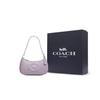 Coach Teri 25 Solid Color Large Logo Quilted Multi-Functional Pocket Zipper Closure Leather Tote Bag Women Bags Lavender CJ608-SVM4