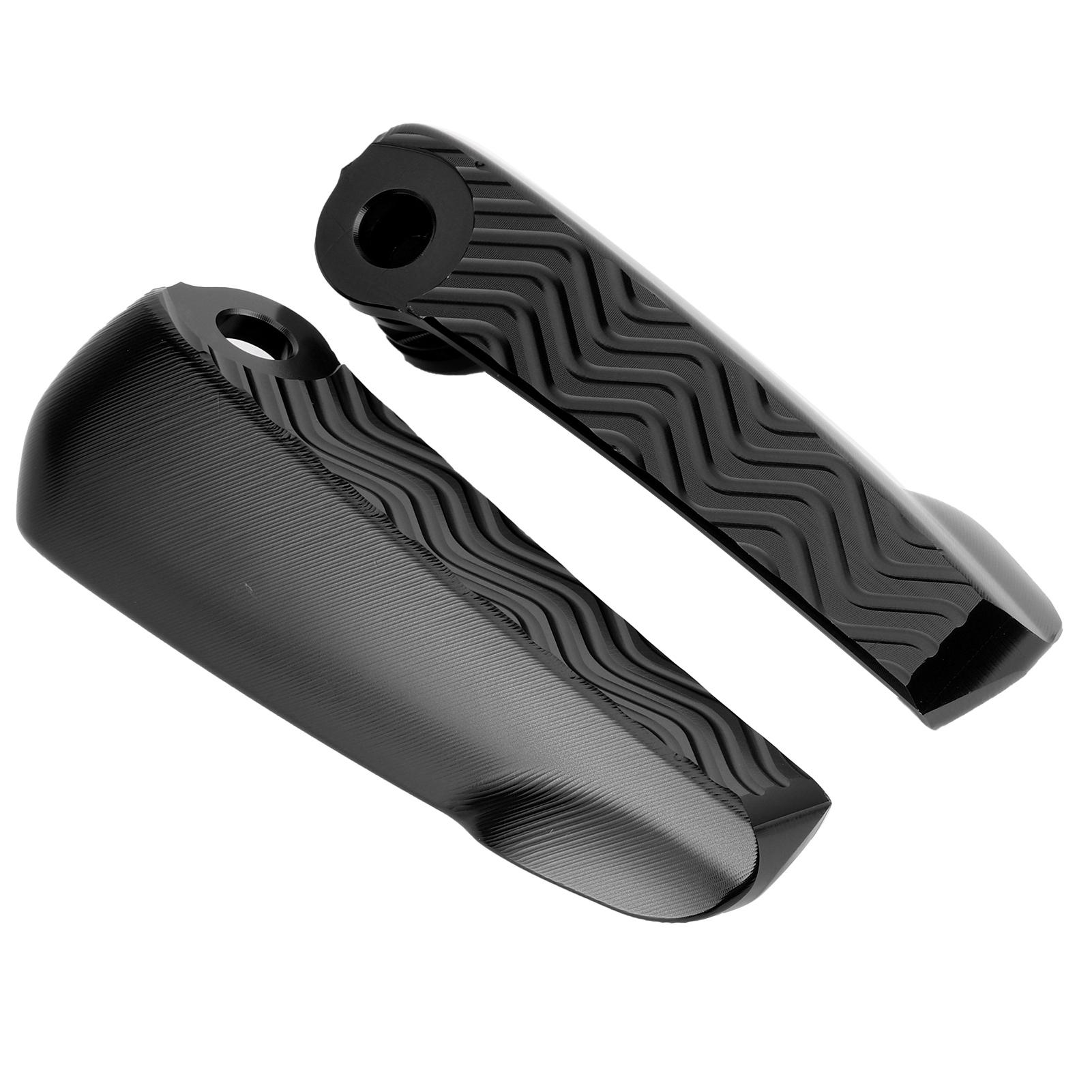 

Pair Rear Foot Pegs Pedal Pad Motorcycle Folding Footrest Fit for Vespa GT GTS GTVBlack чёрный