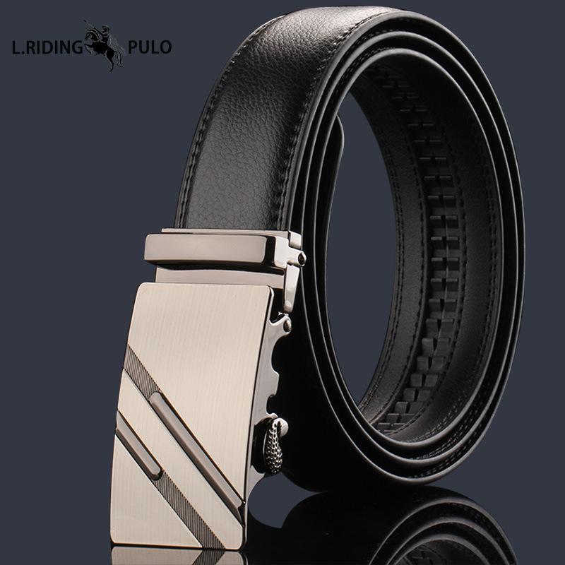 Gürtel Herren High-End Leder Automatikschließe Rindsleder Gürtel Herren Business Herren Hosen Lässig