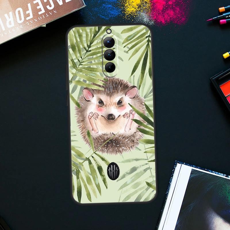 Hedgehog Case For ZTE Nubia Red Magic 9 Pro Plus RedMagic 8 8S Pro Plus 6 7 6S 7S Pro 5G 5S 6R Cover Red Magic 6Pro