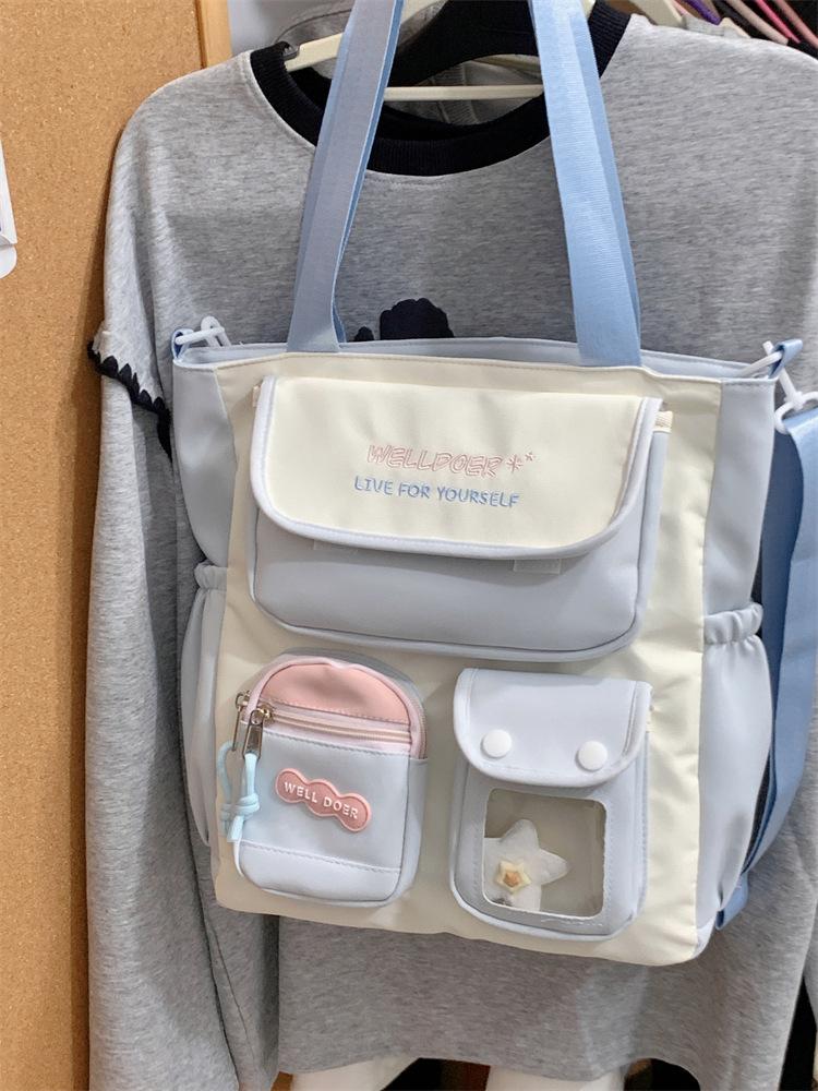 Schoolbag Large capacity schoolbag Girls primary school students High value Small fresh color matching backpack Junior high school students Versatile