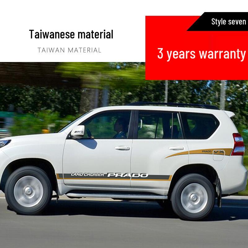 10-20 New Prado Body Color Stripe Decals - Prado 4000 Waistline 2700 Car Decoration Stickers