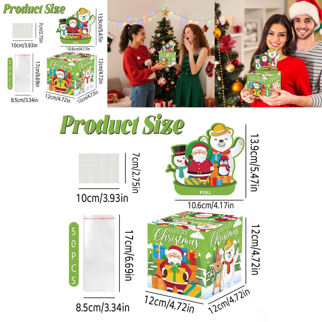 Green Penguin Snowman Christmas Party Centerpiece Coin Box For Holiday Gatherings