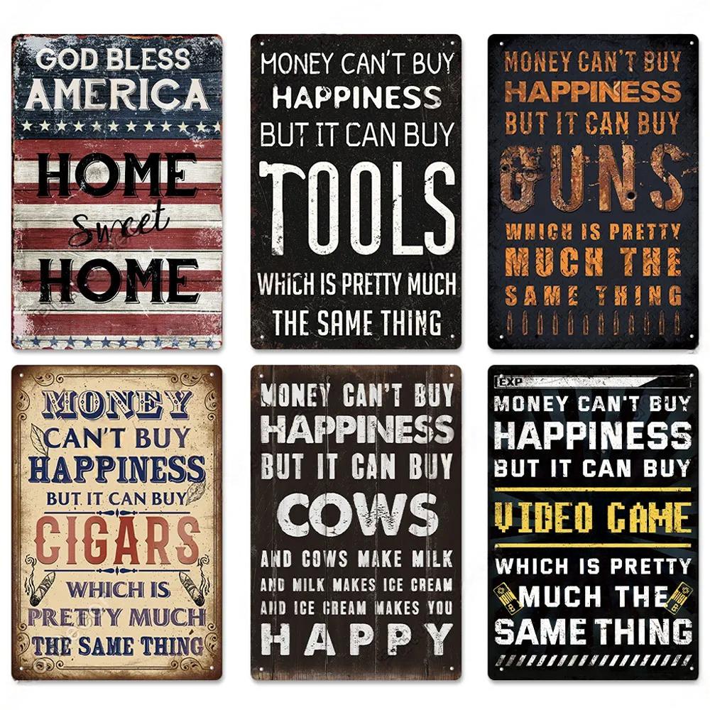 Funny Sarcastic Vintage Metal Posters Tin Signs Decor Retro Plaque Metal Plate Home Wall Art Decor for Bar