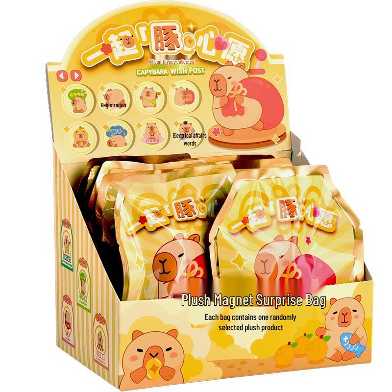Kapybara Přání Klíčenka & Magnet Mystery Box