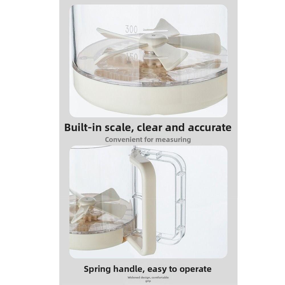Eierbecher mit großem Fassungsvermögen, klarer Skala, 2-in-1 Eierschläger, manueller Eimixer, Sahnespender