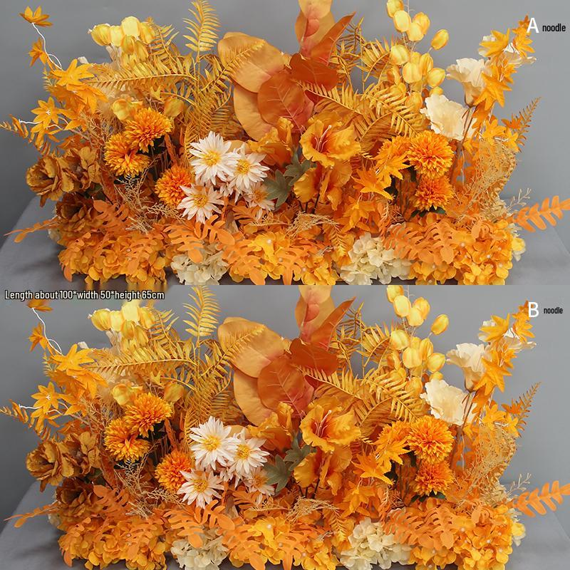Wedding Aisle Blue Artificial Flower Row Decoration
