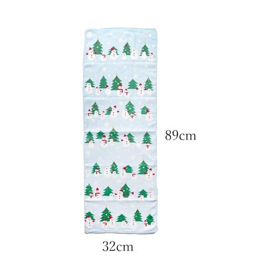 Yamamoto Jin Shoten Fluffy Tenugui Towel - Christmas - Double Gauze, 100% Cotton, Made In Japan