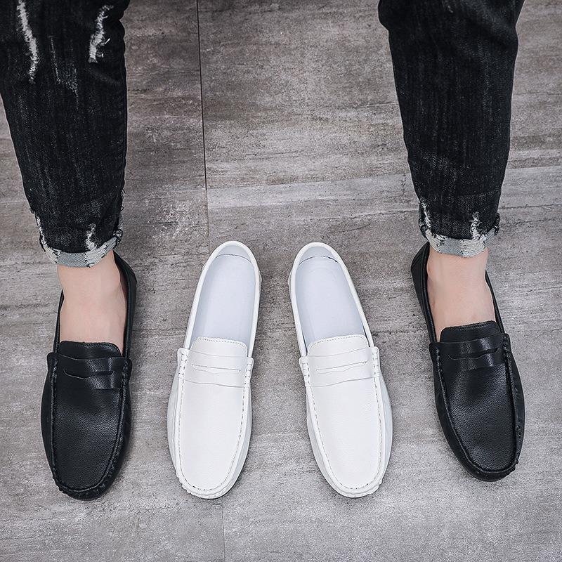 Doudou shoes men's shoes casual leather shoes soft surface soft sole shoes men's feet casual driving men's one pedal