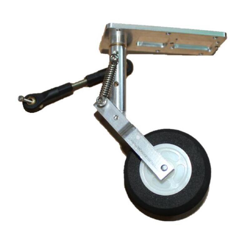 Cang Lang Remote Control Aircraft DIY Parts: Servo Kneeling Shock Absorber with Front/Rear Wheels and Steering Landing Gear Set
