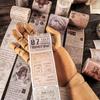1roll Vintage Poems Ticket Letters Plants Washi Tape Decorative Adhesive Tape Decora Diy Scrapbooking Sticker Label