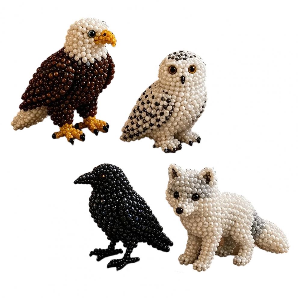 Diy Beading Kit Beginner Bead Kit Diy 3d Beaded Kit Handmade Beading Embroidery Set Colorful Bead Craft for Kids Teens Adults