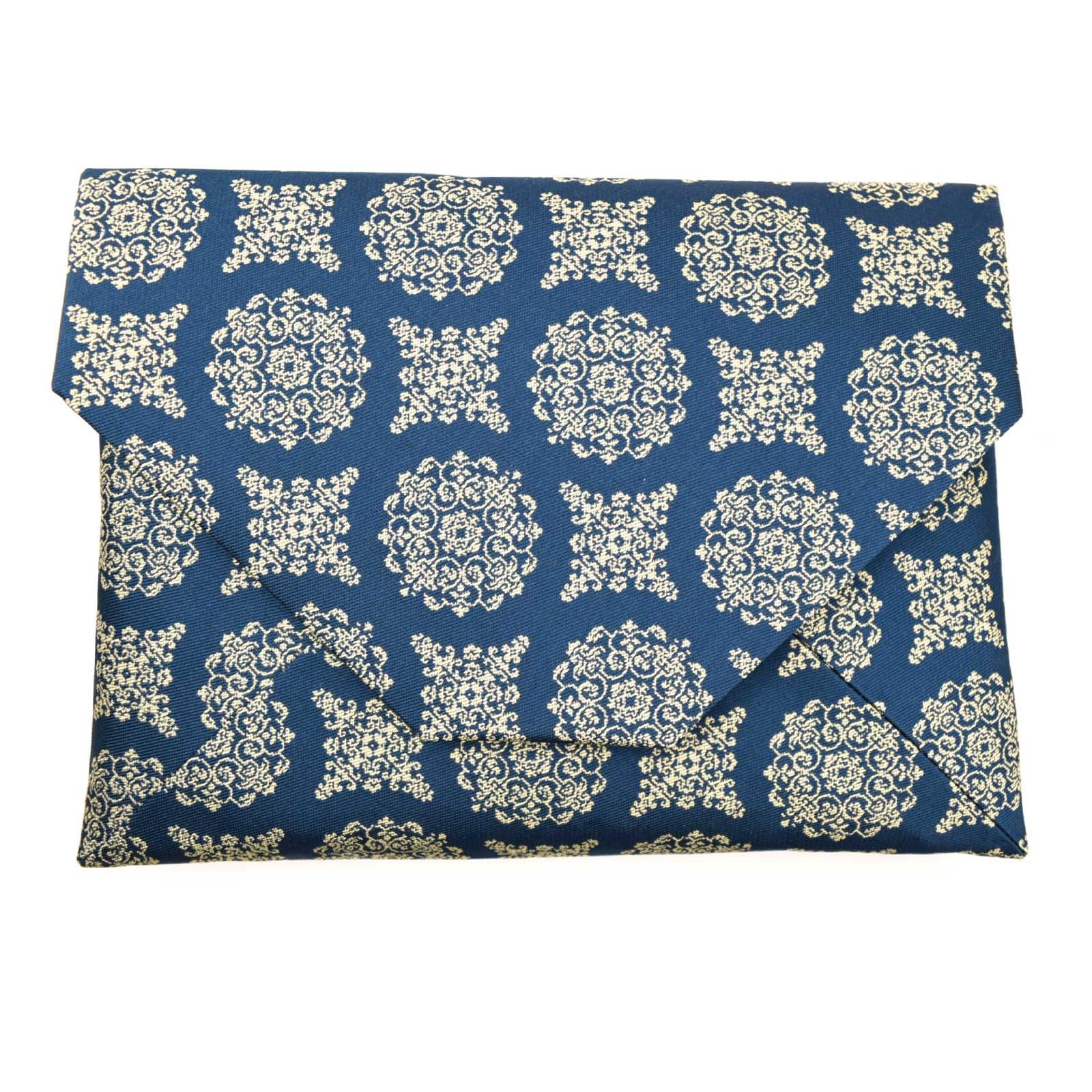 

Sukiya ridge flower Ryumura Ryumura Art tea ceremony utensils bag, pattern, navy, fabric, Textiles,