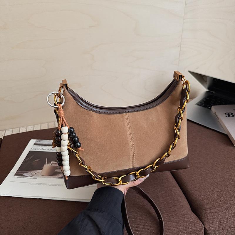 Korean Version Niche Chain Portable Bucket Bag Women's 2025 Autumn New Texture Versatile Trend Shoulder Messenger Bag