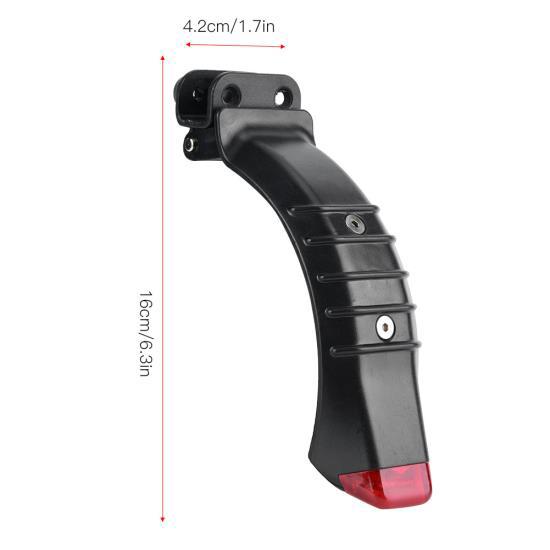 Rear Mudguard Back Fenders with Light Replacement Part for 5.5in Electric Scooter 