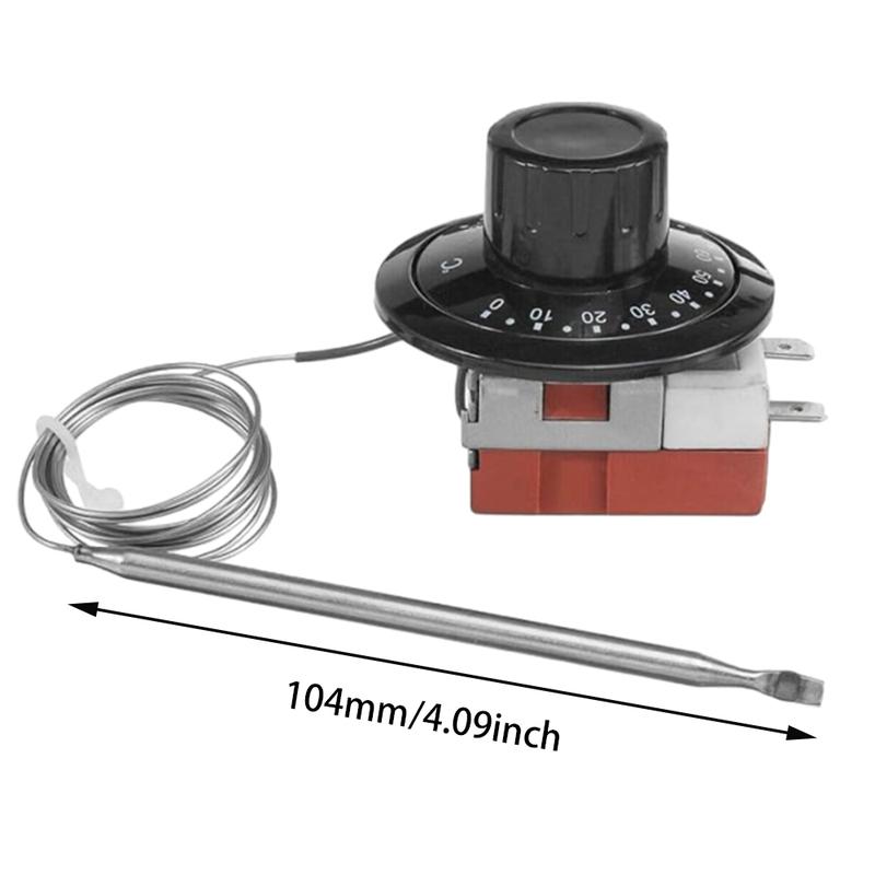 Adjustable 0-120°C Heating/Cooling Mechanical Thermostat Capillary Car Thermostat Universal Cooling Radiator Fan Control Switch