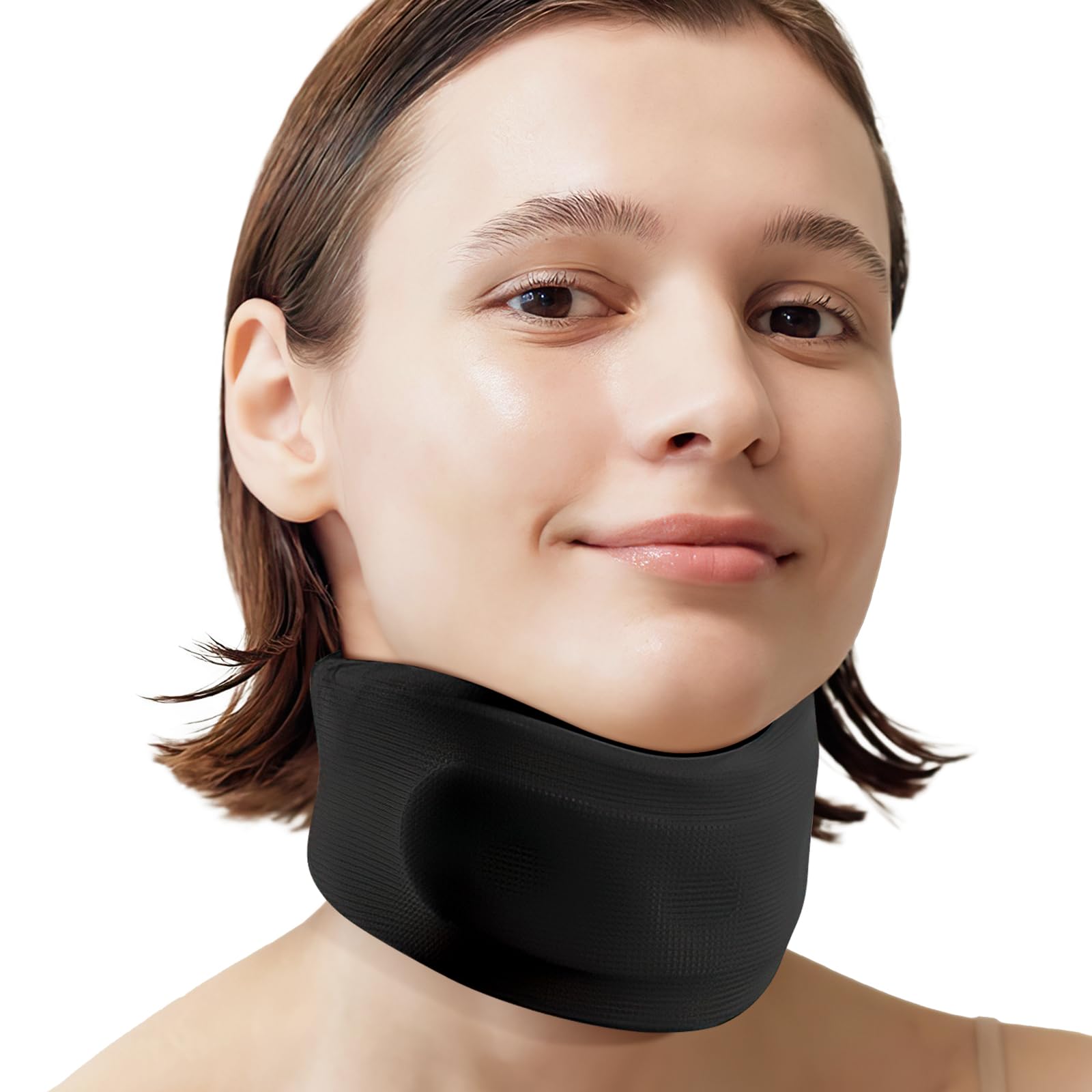 

Корсет Benzisun Neck Supporter Corset Новый высший класс в прямом шейном отделе шеи, растяжитель шеи, регулируемая толщина, дышащий, легкий чёрный