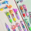 100Pcs/Lot Cute Mini 4Color Press Ballpoint Pens Cartoon Animal Design Student Stationery Exam Prize Gifts Office Supplies,graduation Season