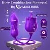 Rose Vibrator for Couples - Upgraded Clitoral & G-Spot Stimulation with 9 Licking & Thrusting Modes - Perfect Gift Boxed Adult Sex Toy for Women & Men