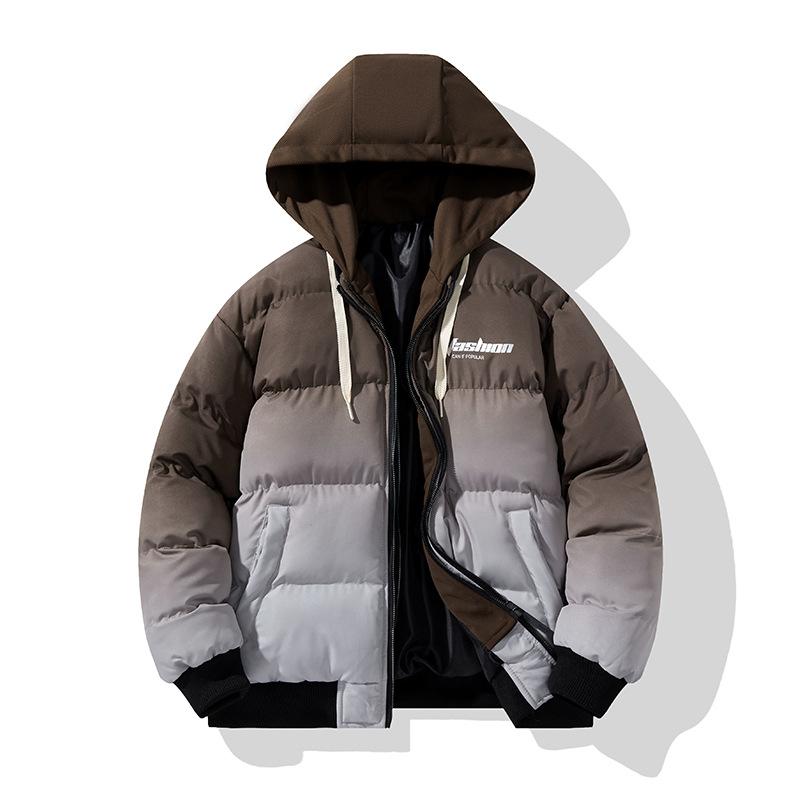 Double-sided Wearing The Street Trend in Autumn and Winter Men's Casual Loose Loose Loose Versatile Double Sided Wearing A Baseball Suit Cotton