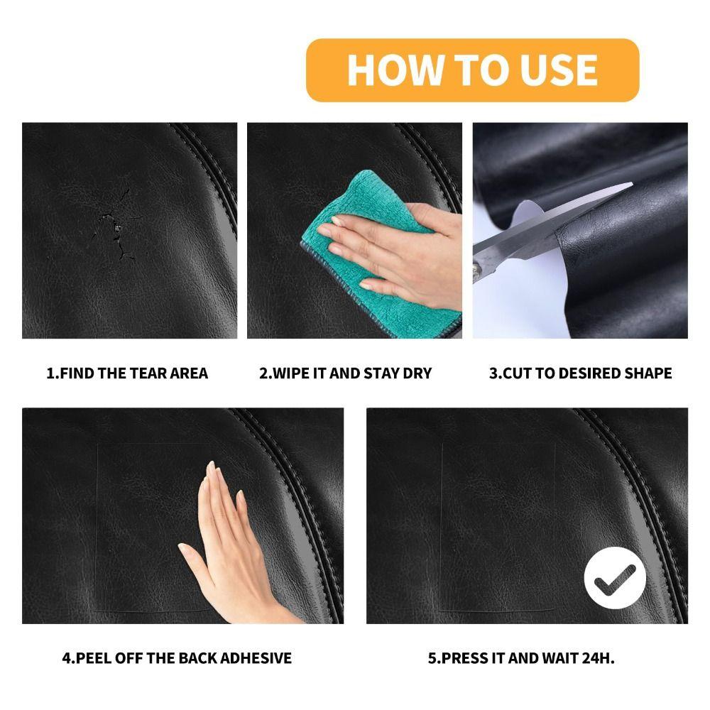 Self Adhesive Leather Repair Patch DIY Waterproof Leather Repair Tape Anti Scratch PU Leather Couches Repair Kit