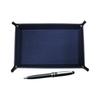 Japanese Shibo Cowhide Pen Tray Blue, Midnight Ballpoint Pen Set Black TRAL-SA2002BP-B