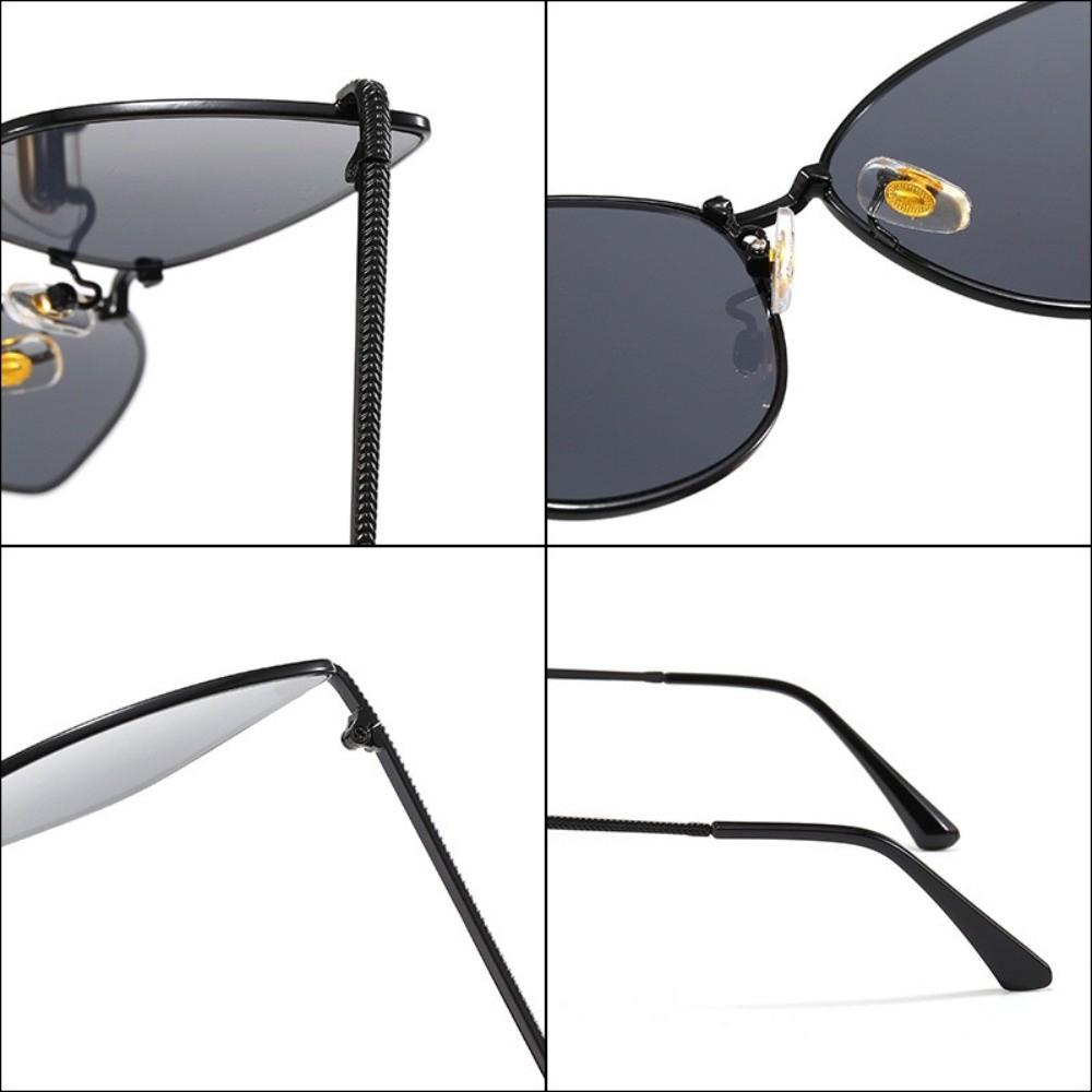 Sun Protection UV400 Eyewear Multicolor Big Frame Sun Glasses Fashion Cat Eye Sunglasses  Unisex