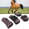 1 Set Paardentendonbeschermers PU Elastisch Verdikt Paardenbeenbeschermer met Nylon Haak