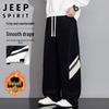 JEEP SPIRIT Men's Fleece-Lined Straight-Leg Sweatpants