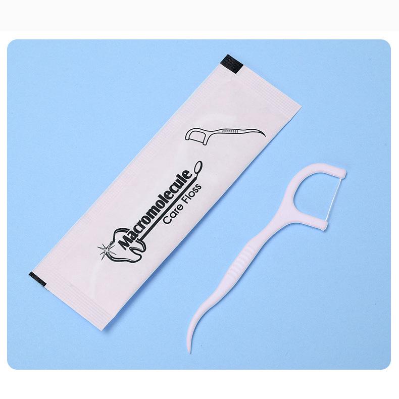 50-Piece High-Tensile Ultra-Fine Dental Floss Sticks with Logo for Oral Care