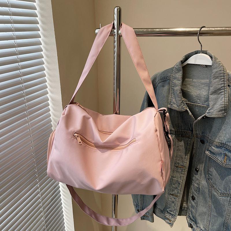 

Спортивная сумка унисекс для йоги и тренажерного зала: Легкий кроссбоди-рюкзак большой вместимости для коротких поездок, плавания, фитнеса и многого другого. розовый