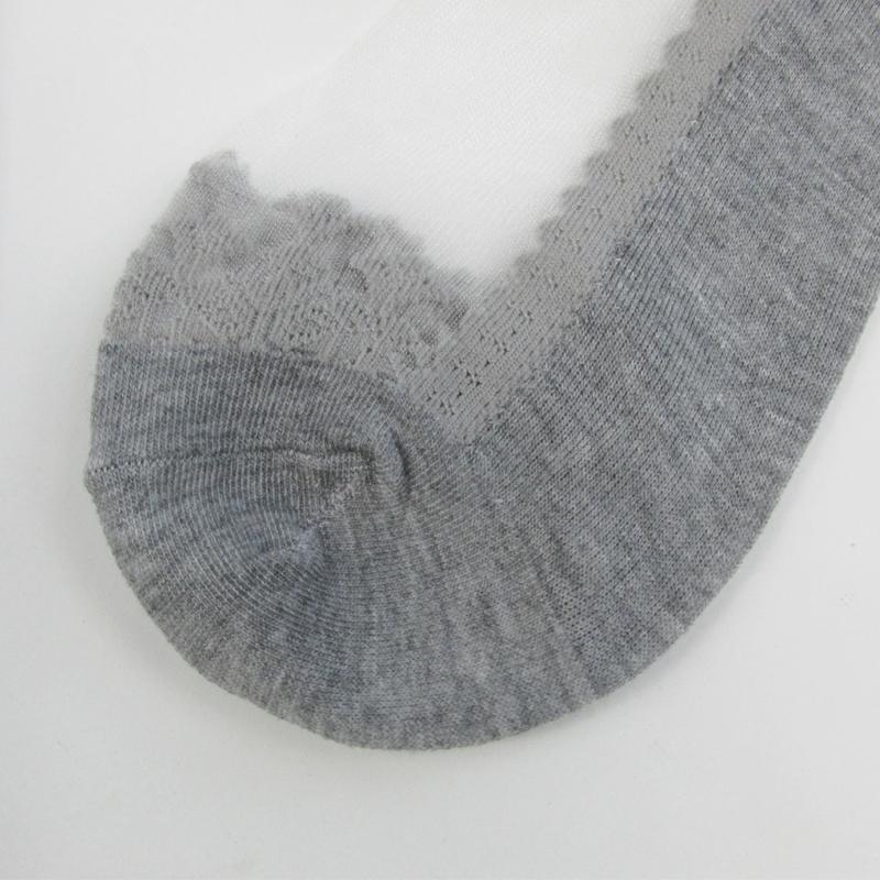 Women Transparent Silk Anckle Socks Lace Short Tube Summer Socks Women's Sheer Socks Silky Lace Ankle Stockings
