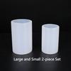 Cylindrical Silicone Mold DIY Epoxy Resin Candle Mold Aromatherapy Candle Clay Gypsum Process Casting Mold Christmas Decoration