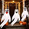 Party Atmosphere Props 44 Inch Halloween Hanging Ghost Windsock, White Flying Ghosts Flag Wind Scary Yard Socks for Tree, Outdoor Patio, Decor
