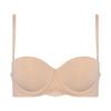 AMOSTYLE BY Triumph Strapless Half Cup Bra Signature Smooth 00BW Size C70 (Removable Straps) (Beige)