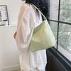 Chic Nylon Bucket Bag For Women Trendy Street Style Handbag With Magnetic Closure