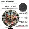 Warm Character 25x25cm Wood Wall Clock Adding Charm To Any Room