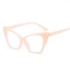 Women Cat Eye Glasses Fashion Retro Anti Blue Light Large Frame Color Computer Eyeglass Luxury Brand Design Decorative Eyewear