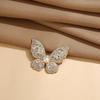 Women Brooch Three-Dimensional Butterfly Design Pin with Imitation Pearls Rhinestones Suits Coats Sweaters Badge Formal Occasions Decorative