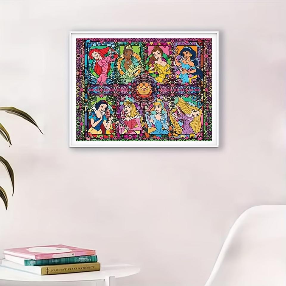 Pittura Diamante 5D Disney Ricamo Completo Diamante Cartone Animato Fai da Te Immagini Strass Kit Punto Croce Artigianato Decorazione Casa