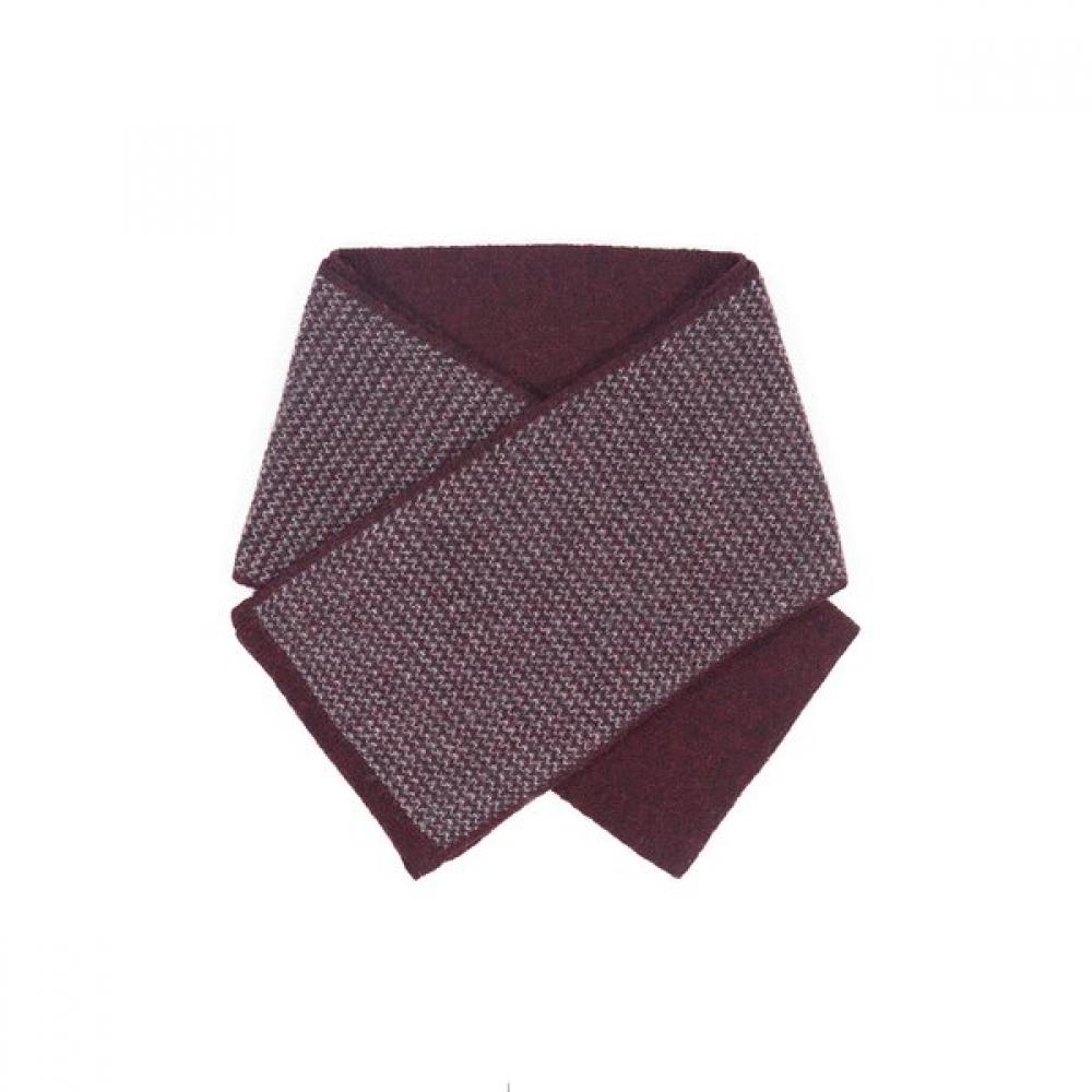 Vanbrough Cashmere 100 Two Tone Solid Muffler Petit  Bpftm1010 Wn Single option