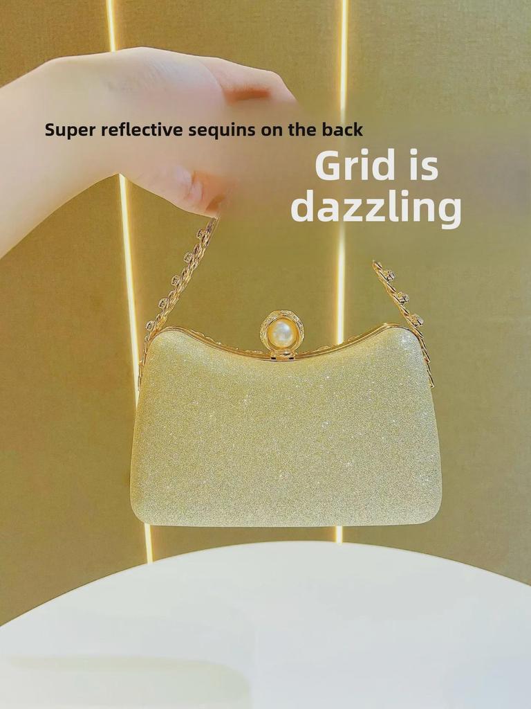 Elegant Retro Rhinestone Evening Crossbody Handbag