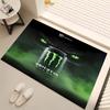 1 Stück Monster Energy LOGO Druck Teppich - Weich, Waschbar, Rutschfest, Indoor-Matte, Wohnzimmer, Home-Office Dekorativer Teppich, Büro Dekoration