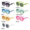 Vintage Hot Pink Glasses Round Frame Women's Sunglasses Sun Glasses Shades