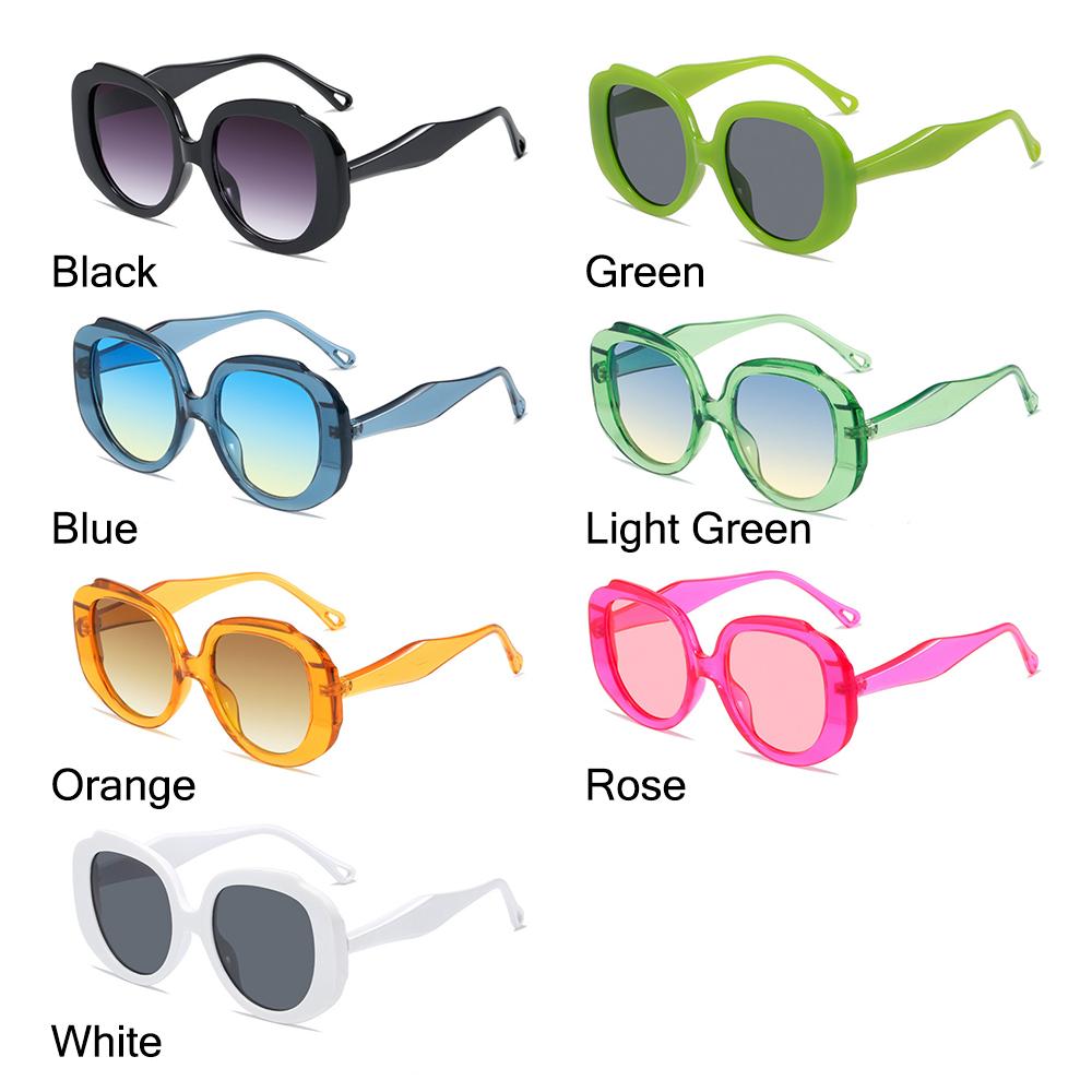Vintage Hot Pink Glasses Round Frame Women's Sunglasses Sun Glasses Shades