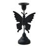 Decorative Vintage Candle Stand Metal Holder, Romantic Candlestick Dinner Table Centerpiece, Retro Style Decor Aged Texture for Wedding Party and Home