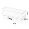 Extra Long 40cm Transparent Narrow Storage Box, 15cm Wide, Waterproof Drawer Organizer