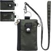 Badge Holder With Id Window Small Wallet Waterproof Anti-Theft Travel Keychain Wallet Men Women Slim Zip Card Lanyard Wallet