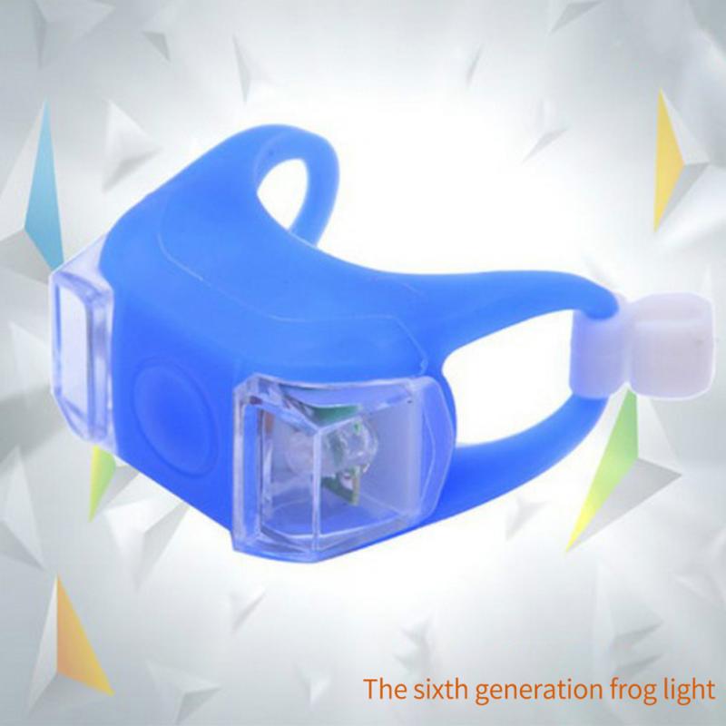 

Bicycle Light 6 Generation Frog Light Ag10 Battery Silicone Light Led Bike Frog синий