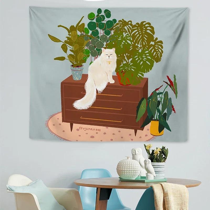 Домашний гобелен с изображением кота из мультфильма — фото 7